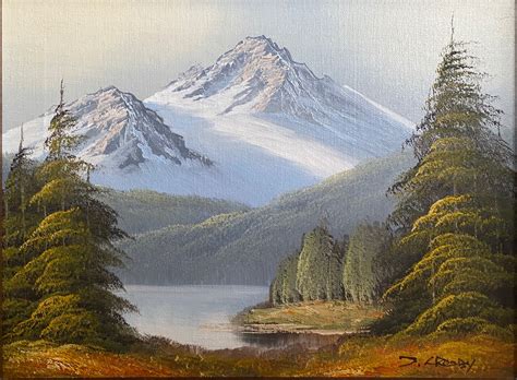 Mountain Landscape by J. Crosby - Oil Painting - Emery's Fine Art Gallery