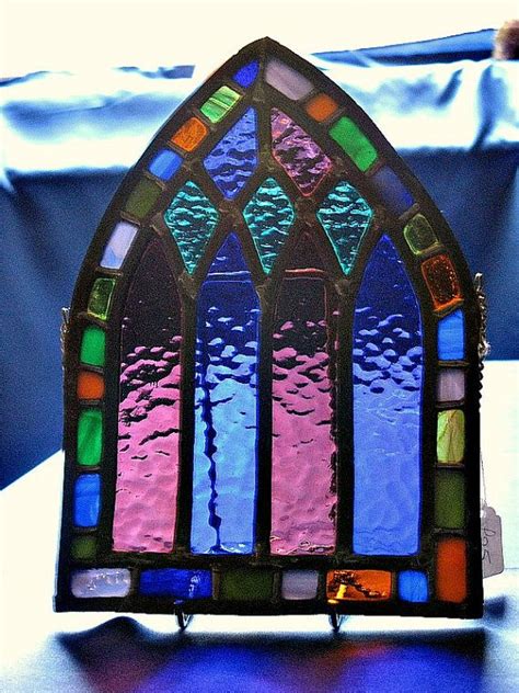Stained Glass Arched Church Window