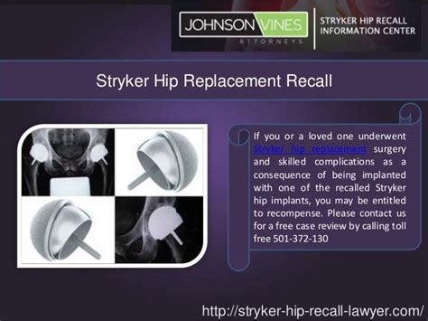 Stryker Hip Recall Lawsuit Information