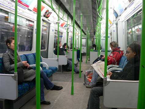 Filerefurbished London Underground D78 Stock Train Interior