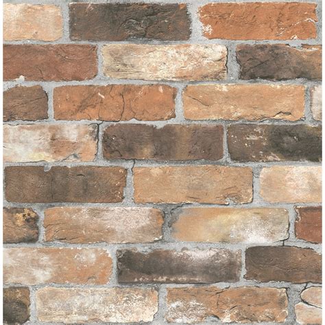 Brewster Home Fashions Reclaimed Rustic 2 X 205 Brick Wallpaper