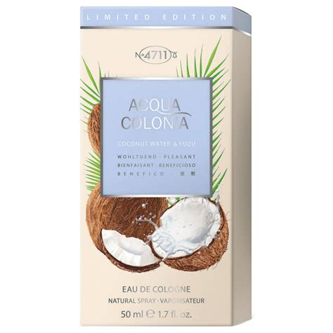 4711 Acqua Colonia Coconut Water Yuzu Eau De Cologne Limited Edition