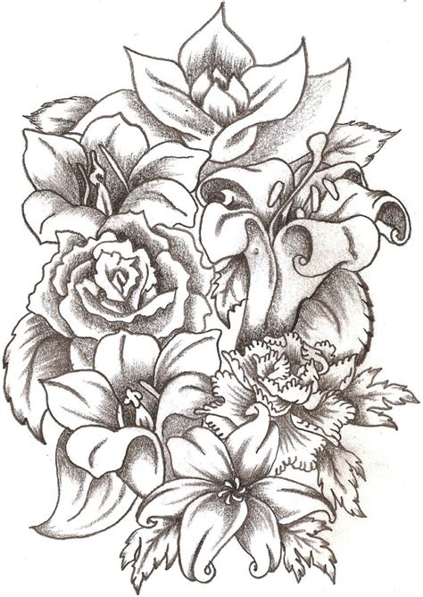 Flower Bouquet Drawing At Getdrawings Free Download
