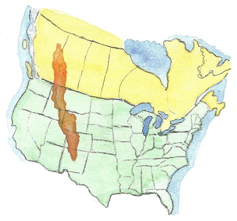 The Rocky Mountains Map Laminatoff