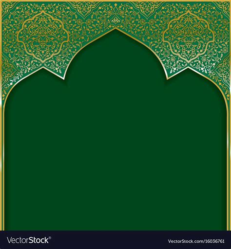 Islamic Vector Background Hijau