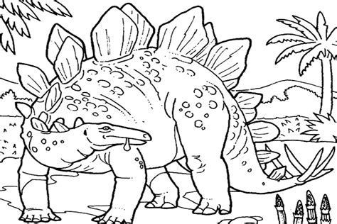 Dinosaur coloring pages to download and print for free