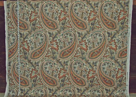 Linen Paisley Fabric- Bold and Beautiful! | Brickhouse Fabrics