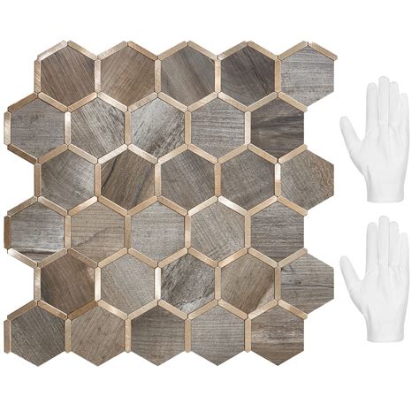 Buy Stickgoo Hexagon Peel And Stick Backsplash Tile Stick On Backsplash For Kitchen And