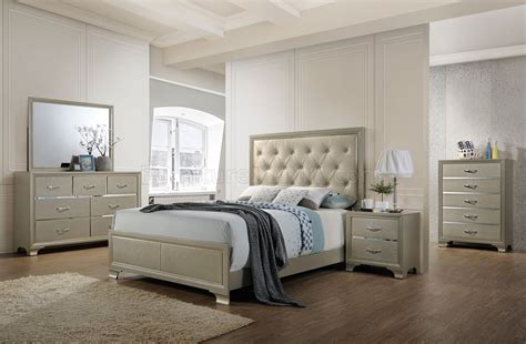 Maybe you would like to learn more about one of these? Carine 5Pc Bedroom Set 26240 in Champagne Finish by Acme