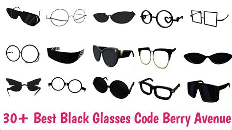 30 Best Black Glasses Codes For Berry Avenue Brookhaven And Other