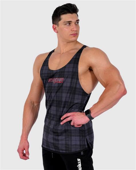 Lumberjacked Taperback Gym Singlet Black Strong Liftwear Australia