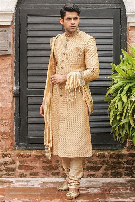Heavy Embroidered Sherwani Perfect For Wedding Indian Groom Dress