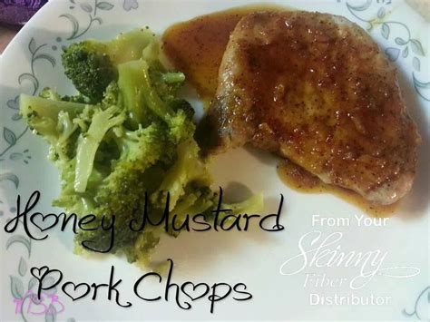 It's important to note that cooking times will vary depending on the thickness of the chop. Honey-Mustard Pork Chops Ingredients: No-Stick Cooking Spray 4 boneless pork chops 1/8 teasp ...