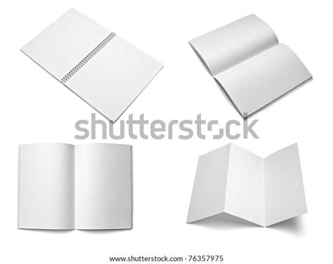 Collection Various Blank White Paper On Stock Photo 76357975 Shutterstock