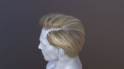 Male Hair Cards Blonde 3d Model By Cg Cookie Cgcookie C162a4c