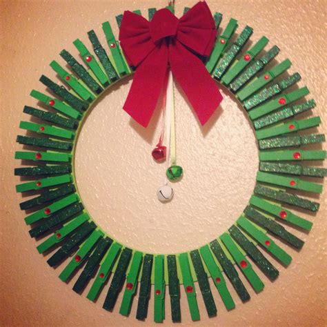 Diy Christmas Clothespin Wreath Artofit