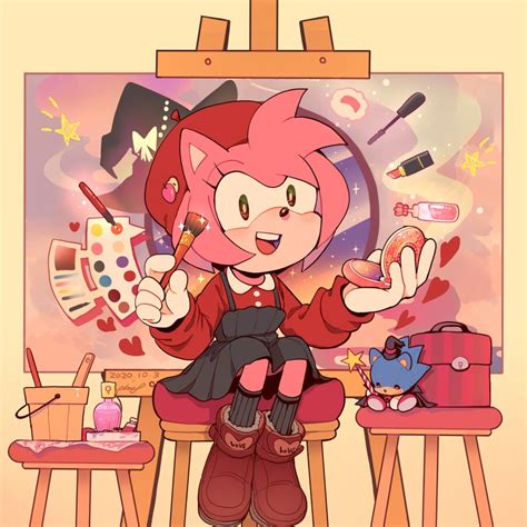 えいむえふ On Twitter In 2022 Amy The Hedgehog Amy Rose Cartoon Art