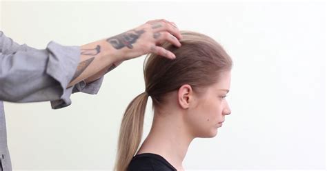 Gif Tutorial How To Create A Grown Up Ponytail