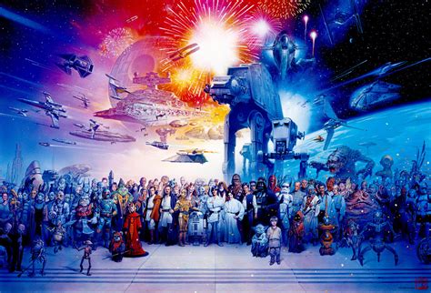 Anniversary Star Wars Original Art Sandaworldcom The Art Of