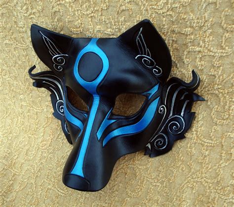 Leather Mask Made To Order Okami Wolf Mask Masquerade Japanese