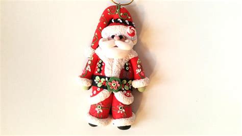 Polymer Clay Christmas Santa Claus Decorations