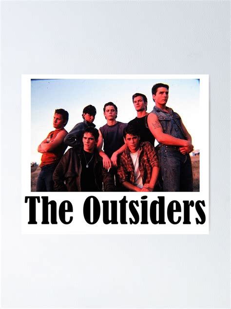 The Outsiders Poster By Joemaguire321 Redbubble