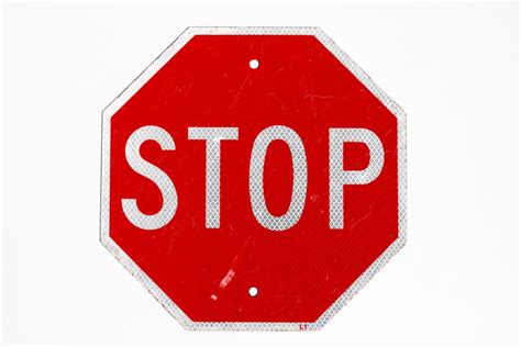 Red Stop Sign 12 Acrossvintage Traffic By Americanantique On Etsy
