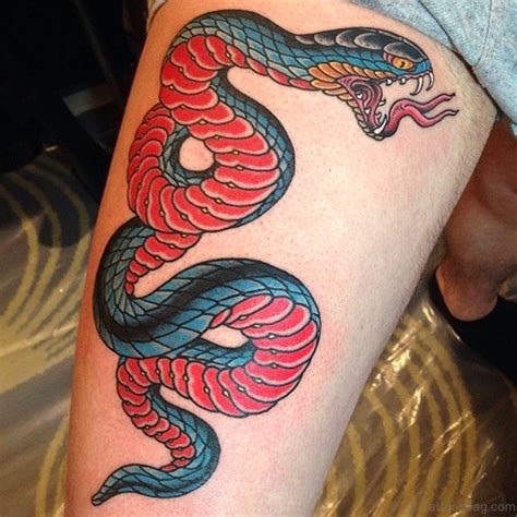 The fact is that snakes are such creatures that incite rather strong emotions. 37 Fabulous Snake Tattoos On Thigh