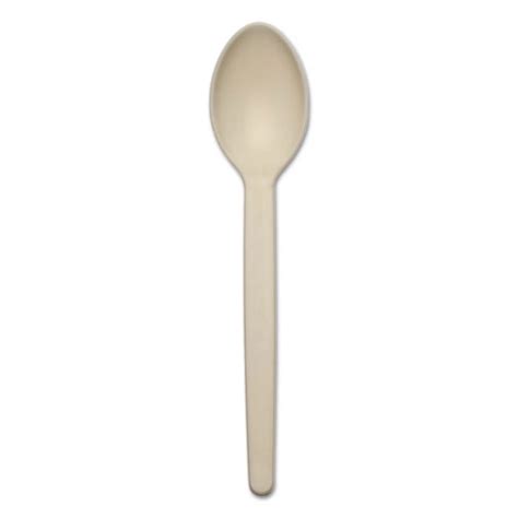 Corn Starch Cutlery Spoon White 100pack