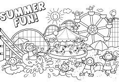 Hello Summer Coloring Page - Free Coloring Pages Online