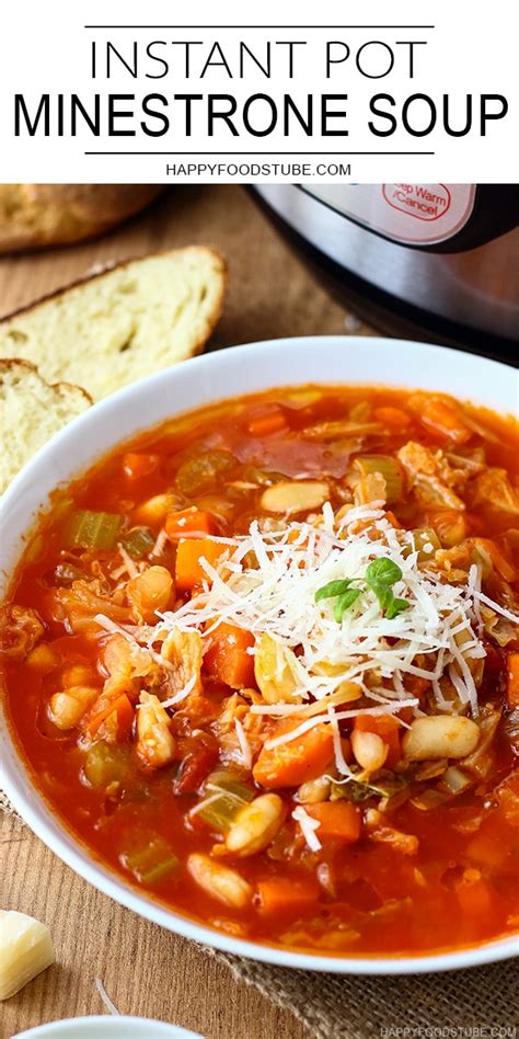 Instant Pot Minestrone Soup Recipe Pressure Cooker Minestrone Soup