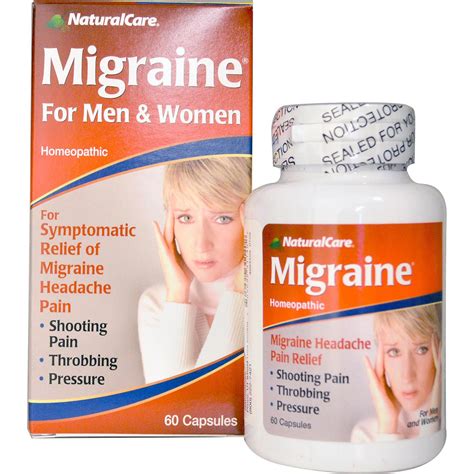 Natural Care Migraine For Men And Women 60 Capsules Mega Vitamins