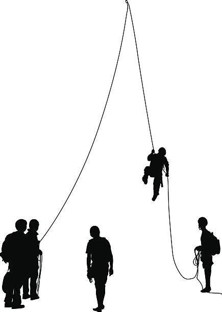 2300 Person Hanging From Rope Stock Illustrations Royalty Free