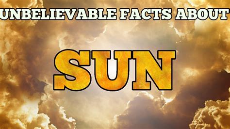 Unbelievable Facts About Sun Facts In Minutesfim24 Youtube