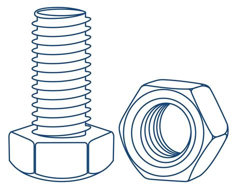Vector Nut And Bolts 21359350 Vector Art At Vecteezy