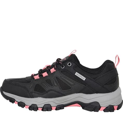 Buy Skechers Womens Selmen Waterproof Hiking Shoes Blackcharcoal