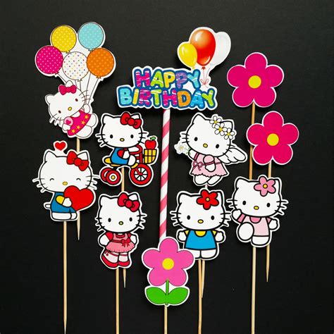 Cake Topper Hello Kitty For Cake Decoration Shopee Malaysia