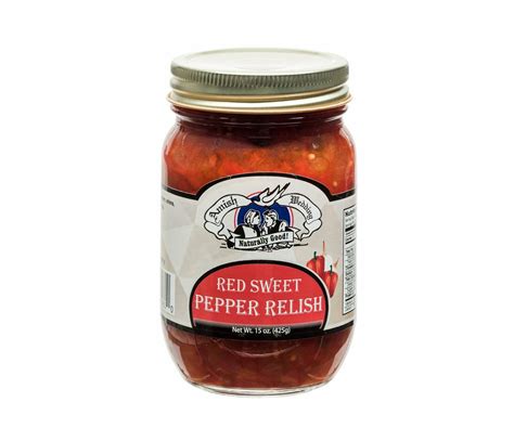 Red Sweet Pepper Relish 15oz Troyer Market