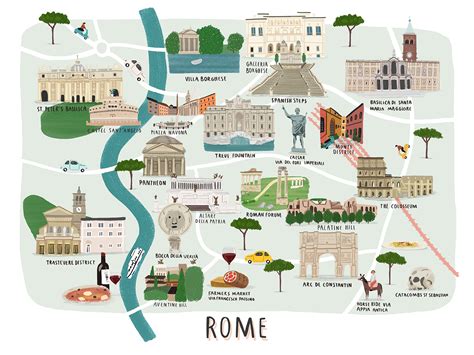 Rome Map Print — Alex Foster