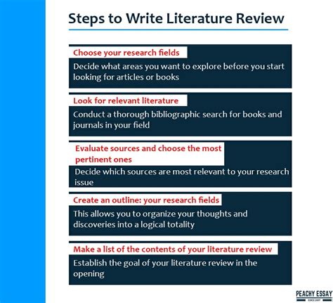 How To Write A Literature Review In 5 Simple Steps Peachy Essay