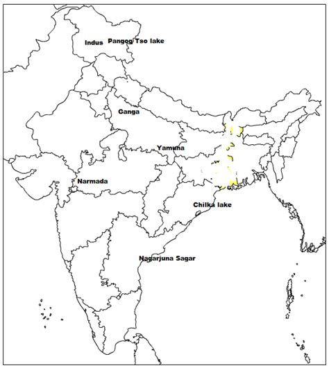 27locate And Label The Place In The Given Outline Political Map Of