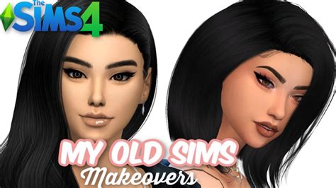 Sims 4 Cas Giving 2 Of My Old Sims Makeovers Full Cc List Youtube