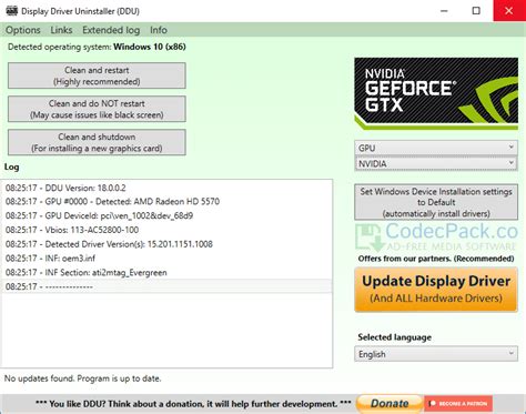 Display Driver Uninstaller Free Download Ddu