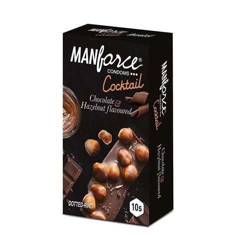 Levonorgestrel Manforce Cocktail Chocolate Hazelnut Flavoured Condoms