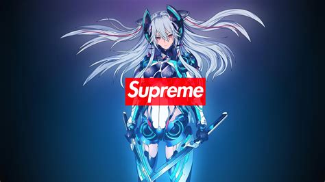 Supreme Anime Girl Wallpaper