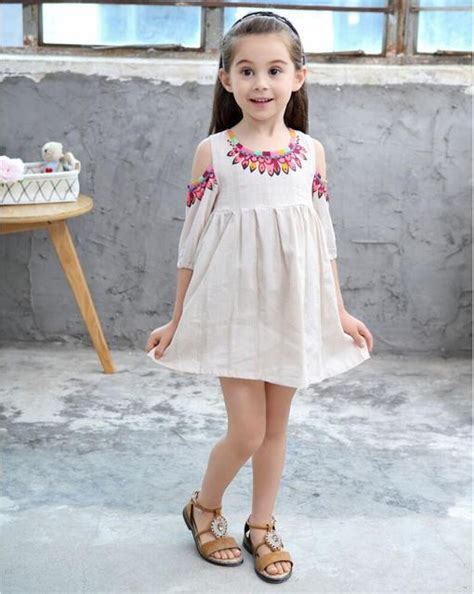 2019 Summer Children Mini Beach Dresses Baby Girl Dress Lipstick Print