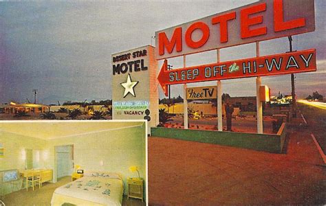 The Postcard Motel Desert Star Motel Bakersfield Ca