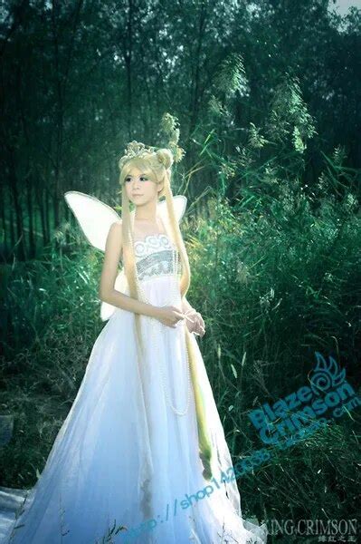 Sailor Moon Princess Serenity Dress Cosplay Costume Wedding Gown Dhl