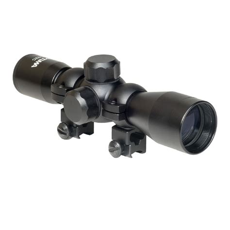 Hatsan Optima 4x32 Compact Airgun Scope W Rings 1 In Black Aluminum