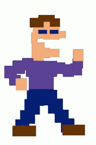 An Image Of A Man In Pixel Art